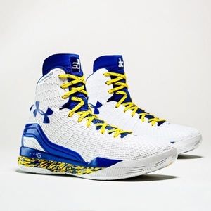 White under amour Curry 11 Clutchdrive High top mens basketball shoes: 10.5